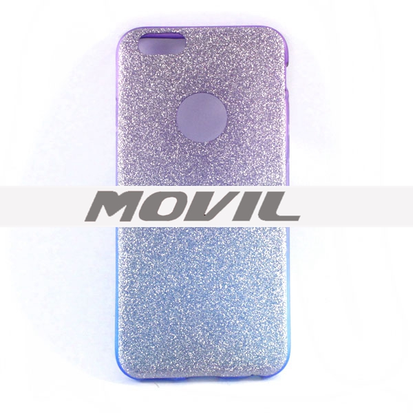 NP-2359 TPU brillante polvo funda para iphone 6-0